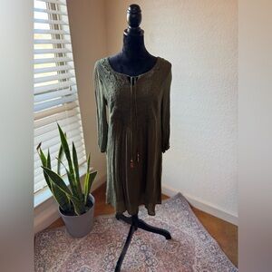 Olive Green Midi Dress